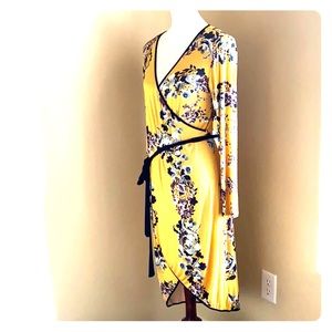 Long sl Flower Dress